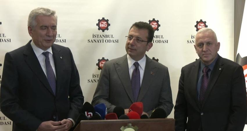 İstanbul Büyükşehir Belediye (İBB) Başkanı Ekrem İmamoğlu, İstanbul Sanayi Odası
