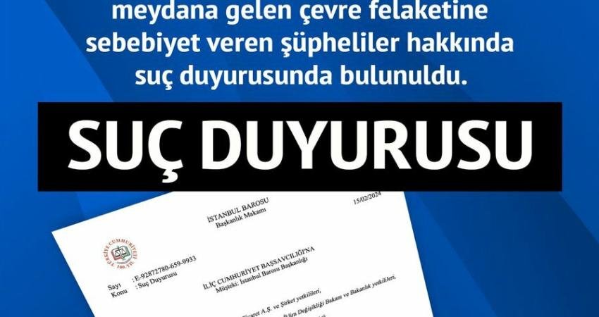 İstanbul Barosu, Erzincan’daki maden faciasının ardından maden şirketi Anagold Madencilik,