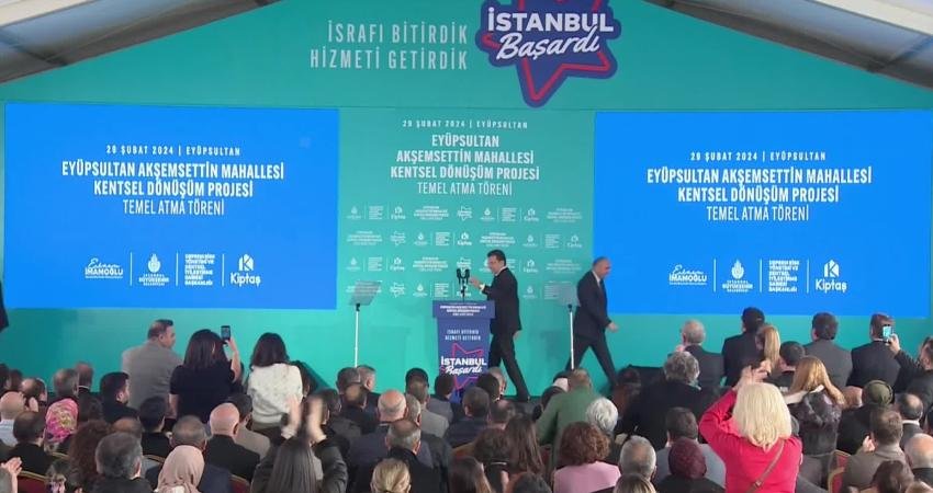 Haber: OKTAY YILDIRIM Kamera: HAKAN KAYA İBB Başkanı Ekrem İmamoğlu,