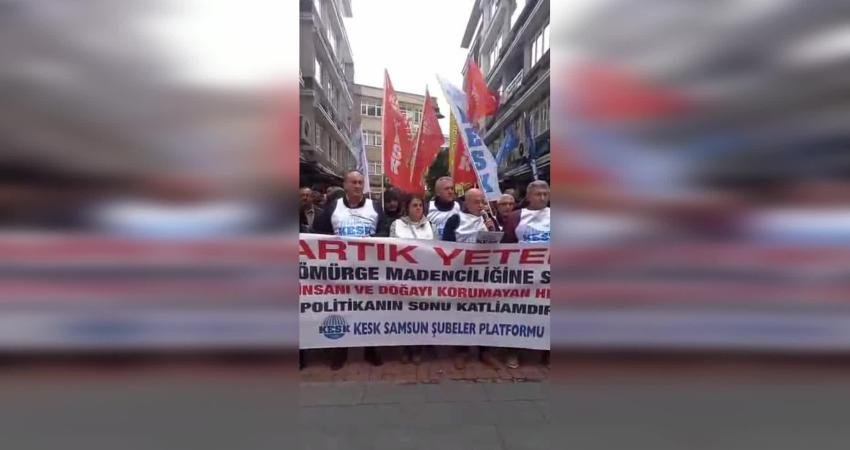 MEHMET REBİİ &Ouml;ZDEMİR KESK Samsun Şubeler Platformu &uuml;yeleri, S&uuml;leymaniye ge&ccedil;idinde