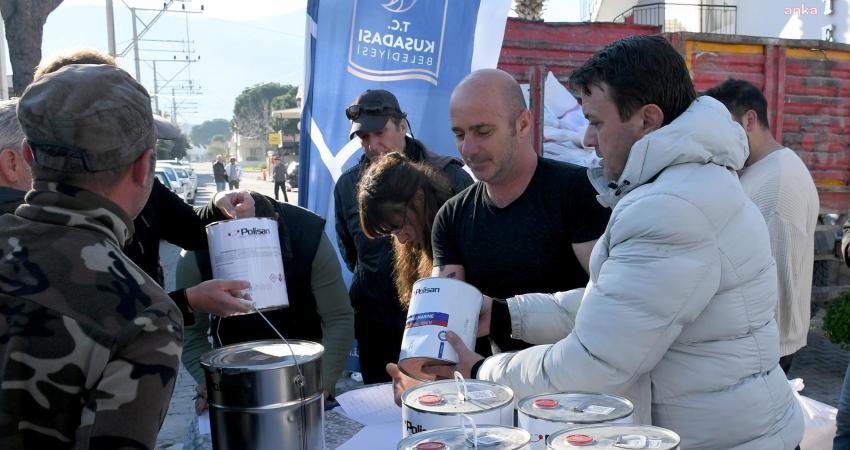 Kuşadası Belediyesi, artan girdi maliyetleri karşısında zor günler geçiren balıkçı
