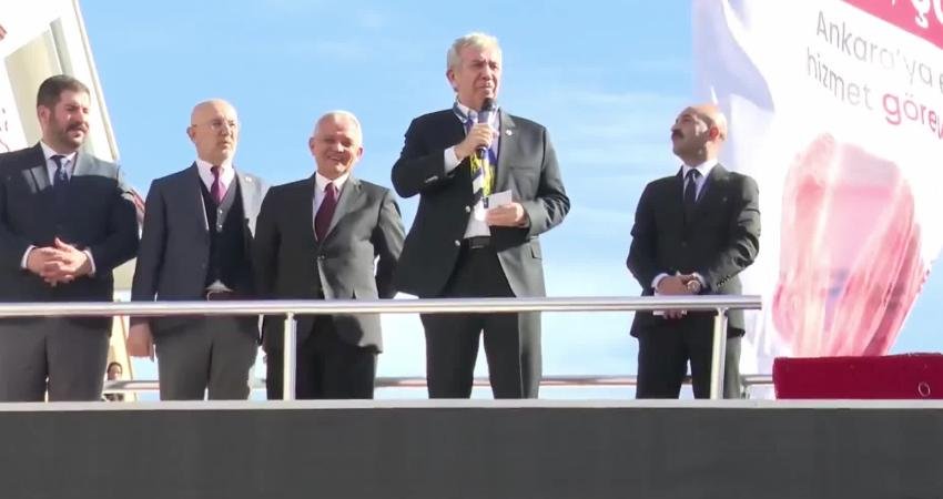 Ankara Büyükşehir Belediye Başkanı Mansur Yavaş, "Şu anda 30 bin