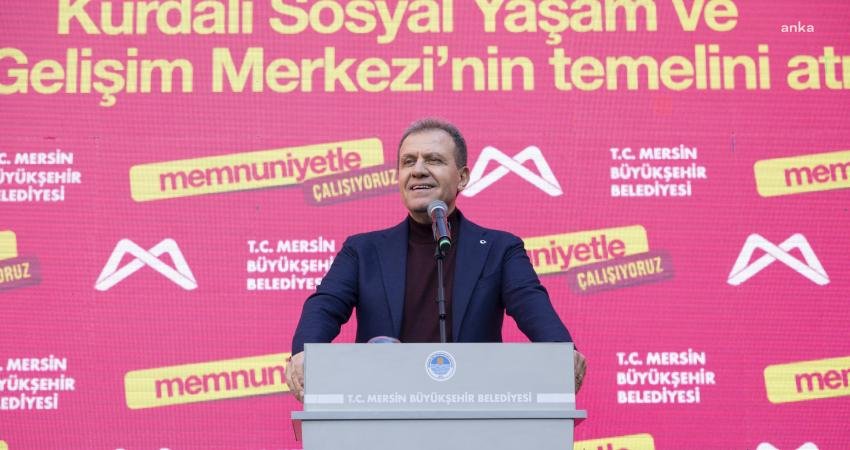 Mersin Büyükşehir Belediye Başkanı Vahap Seçer, Büyükşehir Belediyesi tarafından düzenlenen