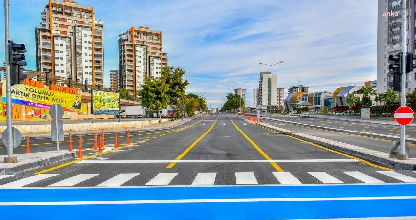 Mersin Büyükşehir Belediyesi’nin 3. Çevre Yolu üzerinde çalışmalarını yürüttüğü 8