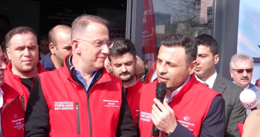 CHP İstanbul İl Başkanı &Ouml;zg&uuml;r &Ccedil;elik, Beylikd&uuml;z&uuml; ile Ey&uuml;psultan il&ccedil;elerinde