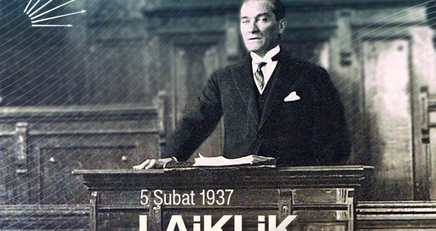 CHP Genel Başkanı Özgür Özel, “Laiklik ilkesinin Anayasa’ya girişinin 87'nci