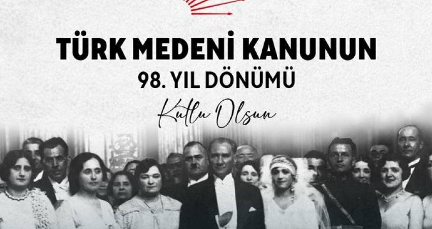 CHP Genel Başkanı Özgür Özel, "Cumhuriyet devrimlerimizin en önemlilerinden olan,