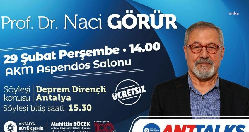 Antalya B&uuml;y&uuml;kşehir Belediyesi tarafından d&uuml;zenlenen Anttalks etkinliği kapsamında Prof. Dr.