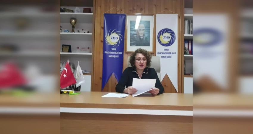 MEHMET REBİİ &Ouml;ZDEMİR Samsun Ziraat M&uuml;hendisleri Odası Başkanı Havva Yurduseven,