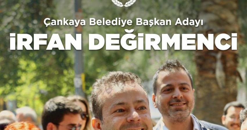 Türkiye İşçi Partisi’nin (TİP) Çankaya Belediye Başkan adayı İrfan Değirmenci