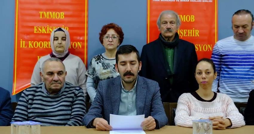 TMMOB Eskişehir İl Koordinasyon Kurulu Sekreteri Yahya Kaya, “Erzincan İliç’teki