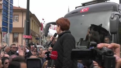 İYİ Parti Genel Başkanı Meral Akşener, Edirne’de; “Emekliyi konuşan yok.