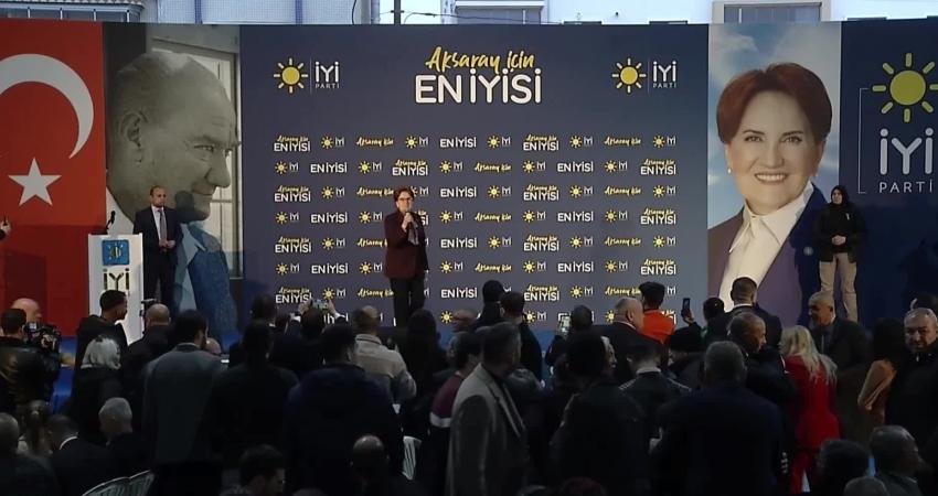 İYİ Parti Genel Başkanı Meral Akşener, Aksaray’da konuştu, “Emeklilerimize verilen