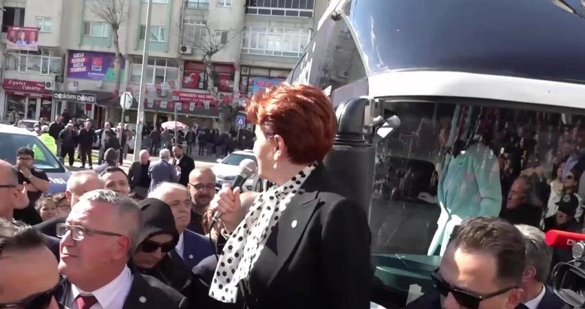 İYİ Parti lideri Meral Akşener, Tekirdağ’ın Muratlı ilçesinden Cumhurbaşkanı ve