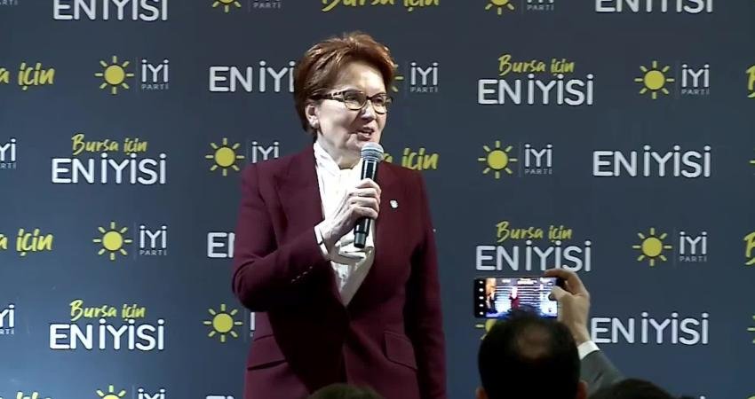 İYİ Parti Genel Başkanı Meral Akşener, Bursa&rsquo;dan, Cumhurbaşkanı Erdoğan’a seslendi,