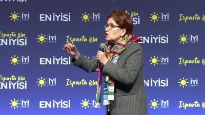 İYİ Parti Genel Başkanı Meral Akşener, Isparta’daki iftar programında konuştu,