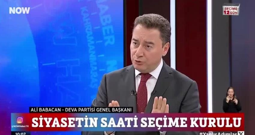 DEVA Partisi Genel Başkanı Ali Babacan, “Şu anda Dem Parti&rsquo;den