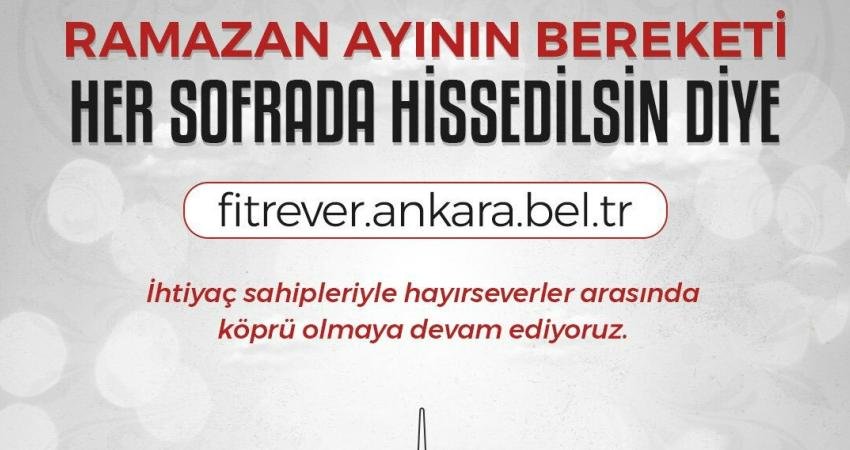 Ankara B&uuml;y&uuml;kşehir Belediyesi, ihtiya&ccedil; sahibi vatandaşlara Ramazan ayında destek olmak