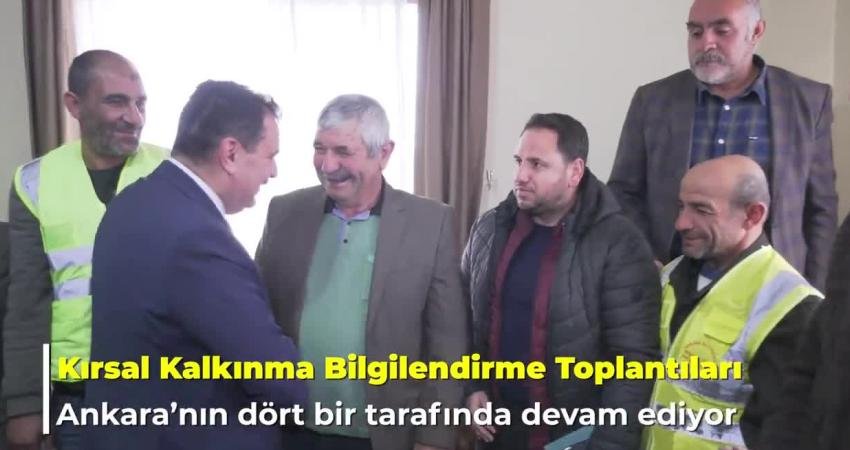 Ankara B&uuml;y&uuml;kşehir Belediyesi (ABB) Kırsal Hizmetler Daire Başkanlığı ekipleri, il&ccedil;e