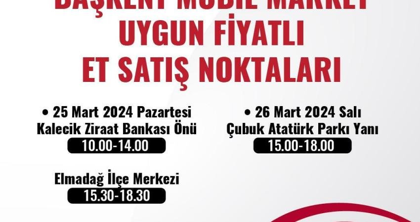 Ankara Büyükşehir Belediyesi’nin Uygun Fiyatlı Et Satışı Devam Ediyor Ankara Büyükşehir Belediyesi (ABB), yüzde 100 yerli besi hayvanlarından elde