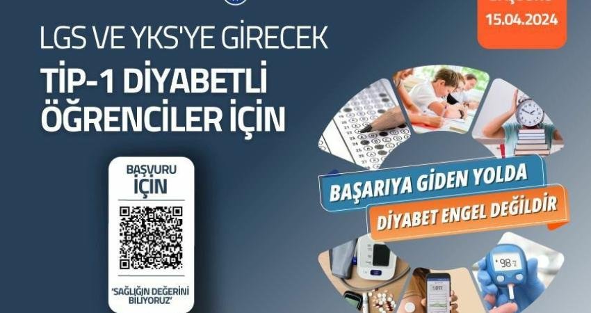 Ankara Büyükşehir Belediyesi’nin, LGS ve YKS’ye hazırlanan Tip-1 Diyabet hastası