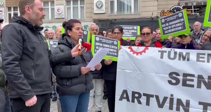 UĞUR İSTANBULLU Artvin T&uuml;m Emeklilerin Sendikası Temsilciliği, d&uuml;ş&uuml;k emekli maaşlarına