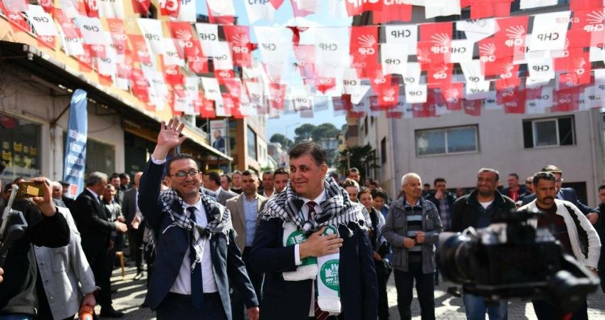 CHP’nin İzmir B&uuml;y&uuml;kşehir Belediye Başkan Adayı Cemil Tugay, Beydağ’ı ziyaret