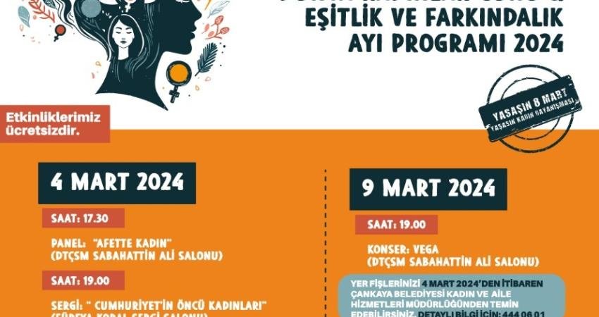 &Ccedil;ankaya Belediyesi, 8 Mart D&uuml;nya Emek&ccedil;i Kadınlar G&uuml;n&uuml; &ldquo;Eşitlik ve