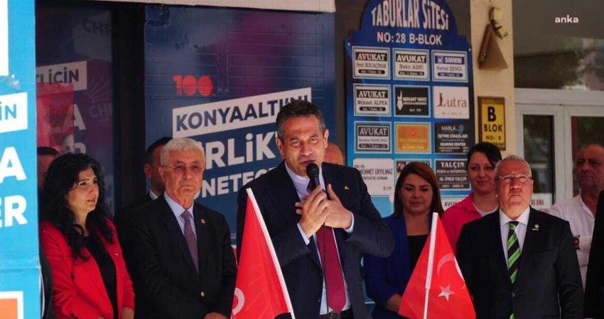 CHP Grup Başkanvekili Ali Mahir Başarır, se&ccedil;im &ccedil;alışmaları kapsamında Antalya