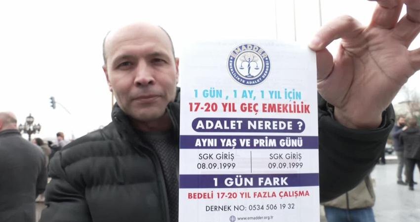Emeklilikte Adalet Derneği (EMADDER) Emeklilikte Yaşa Takılanlar (EYT) d&uuml;zenlemesinden yararlanamayan