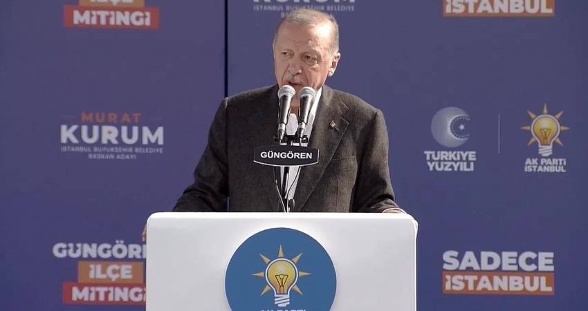 Cumhurbaşkanı ve AKP Genel Başkanı Recep Tayyip Erdoğan, partisinin seçim
