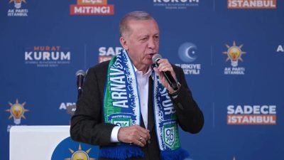 Cumhurbaşkanı ve AKP Genel Başkanı Recep Tayyip Erdoğan, İstanbul Arnavutköy’de;