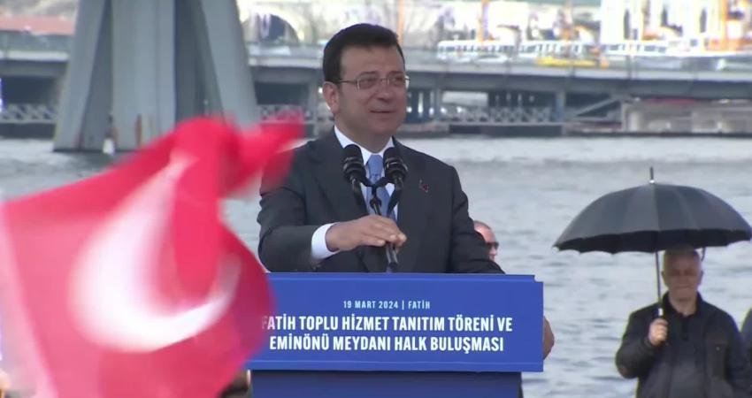 Haber: OKTAY YILDIRIM Kamera: SADIK KARAKULOĞLU İBB Başkanı İmamoğlu, şehrin