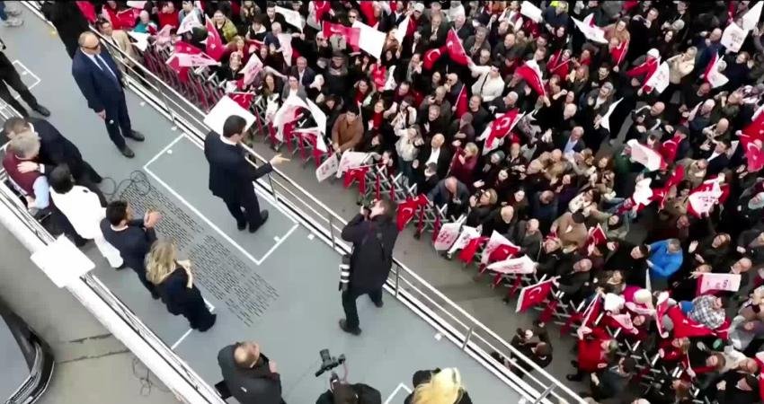 İstanbul Büyükşehir Belediye (İBB) Başkanı Ekrem İmamoğlu, Üsküdar halk buluşmasında
