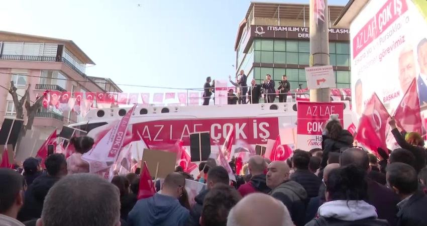 Ankara B&uuml;y&uuml;kşehir Belediye Başkanı Mansur Yavaş, Pursaklar Se&ccedil;im Koordinasyon Merkezi