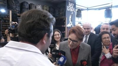 İYİ Parti Genel Başkanı Meral Akşener, Ankara Gölbaşı’nda ziyaret ettiği