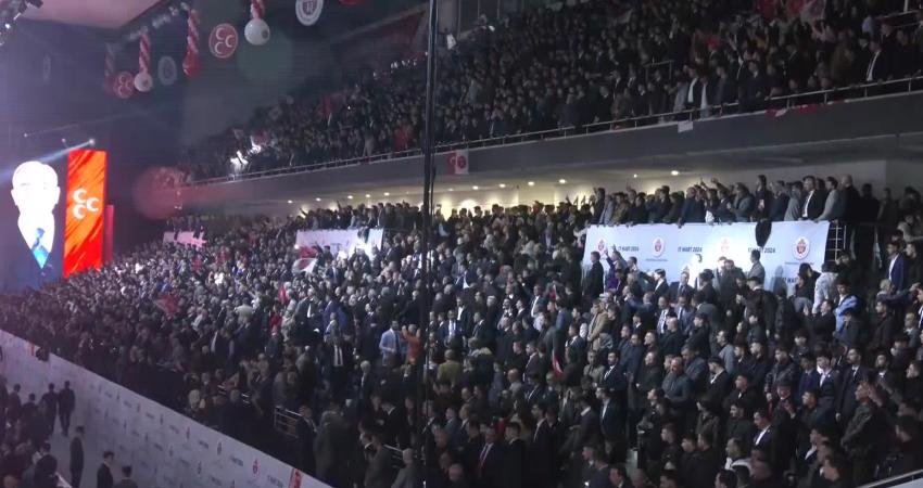 MHP 14. Olağan B&uuml;y&uuml;k Kurultayı’nda konuşan MHP Genel Başkanı Devlet