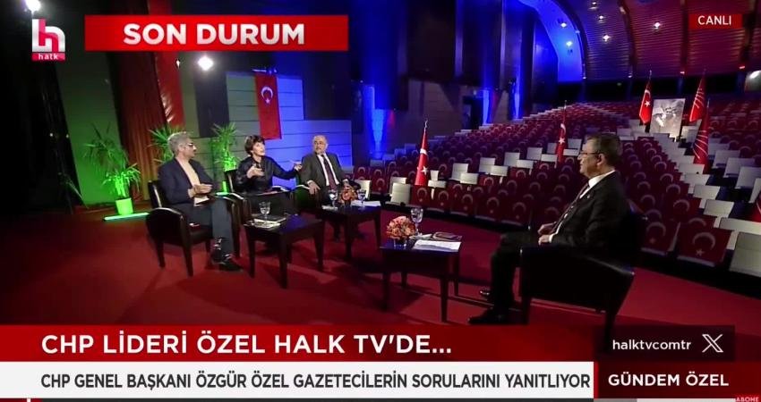 CHP Genel Başkanı &Ouml;zg&uuml;r &Ouml;zel katıldığı bir TV programında, “Ekrem