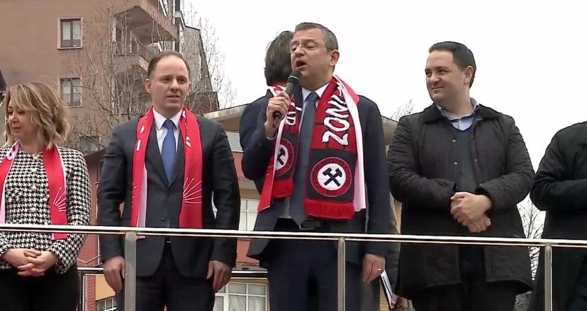 CHP Genel Başkanı &Ouml;zg&uuml;r &Ouml;zel, Zonguldak&rsquo;ta; &ldquo;Artık bu &ccedil;ağda, Almanya&rsquo;da