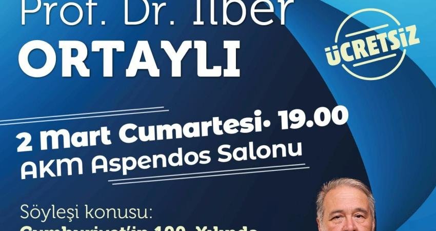 Antalya B&uuml;y&uuml;kşehir Belediyesi tarafından d&uuml;zenlenen Anttalks etkinliği kapsamında yarın saat