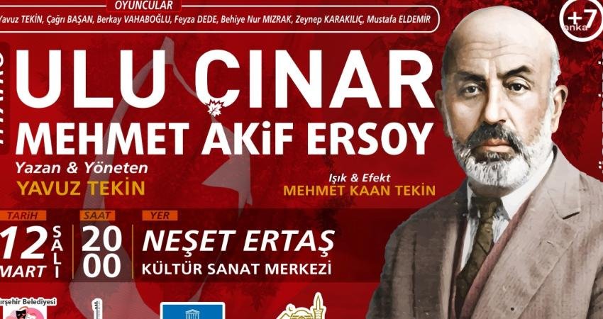 Kırşehir Belediyesi Şehir Tiyatroları, yarın saat 20.00&rsquo;de Neşet Ertaş K&uuml;lt&uuml;r