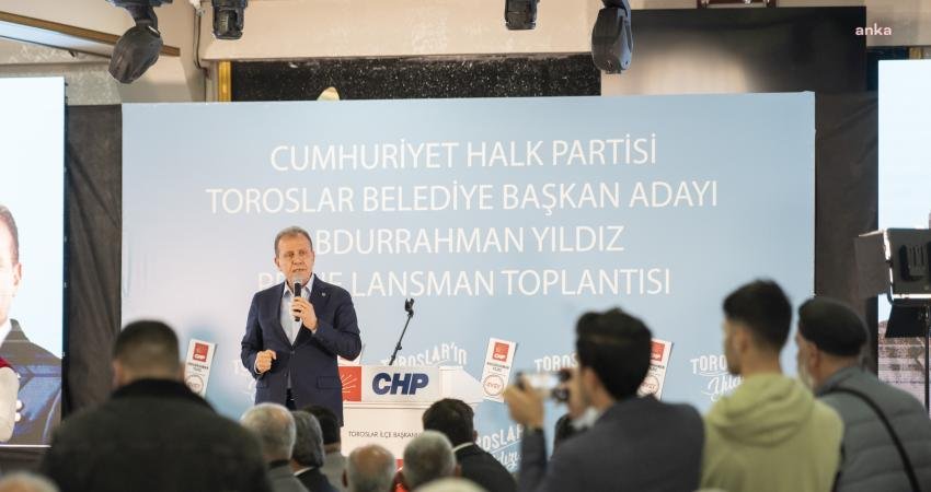 Mersin B&uuml;y&uuml;kşehir Belediye Başkanı Vahap Se&ccedil;er, CHP Toroslar Belediye Başkan