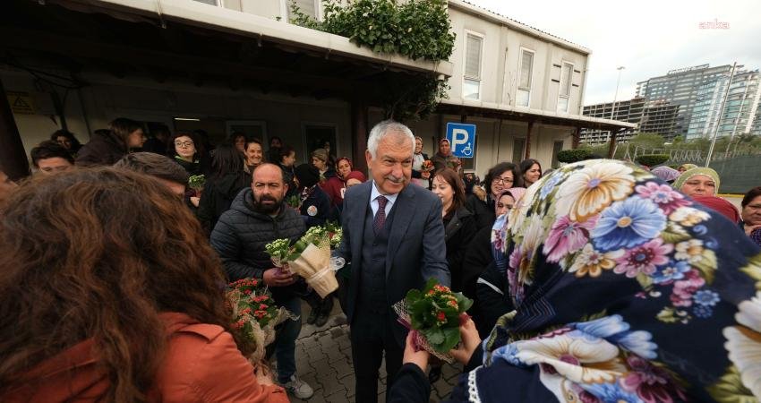 Adana B&uuml;y&uuml;kşehir Belediye Başkanı Zeydan Karalar, 8 Mart D&uuml;nya Emek&ccedil;i