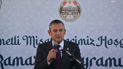 Manisa Valiliği’nce düzenlenen bayramlaşma töreninde konuşan CHP Genel Başkanı Özgür
