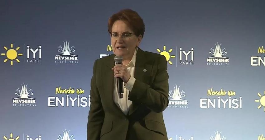 İYİ Parti Genel Başkanı Meral Akşener, Nevşehir’de iftar sonrası konuştu,