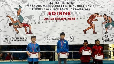 Okullar Arası Küçükler Serbest Güreş Türkiye Şampiyonası’nda, Taşova Belediyesi Spor