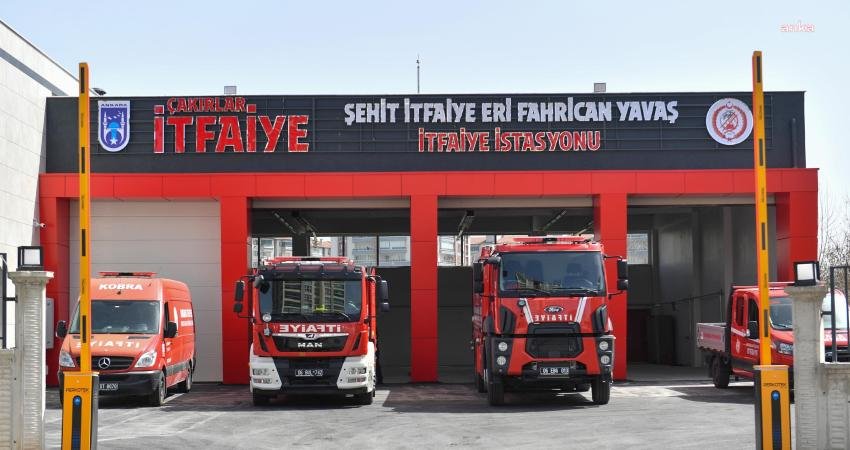 Ankara İtfaiyesi’nin Şehit İtfaiye Erlerinin İsimlerini Yaşattığı Yeni İstasyonları, Hizmet Vermeye Başladı Ankara Büyükşehir Belediyesi tarafından Çakırlar ile İncek’te yapımı tamamlanan ve
