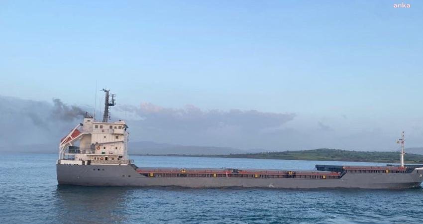 Çanakkale Boğazı Akbaş önlerinde, Mısır’dan Bulgaristan’a seyir halindeki bir kuru