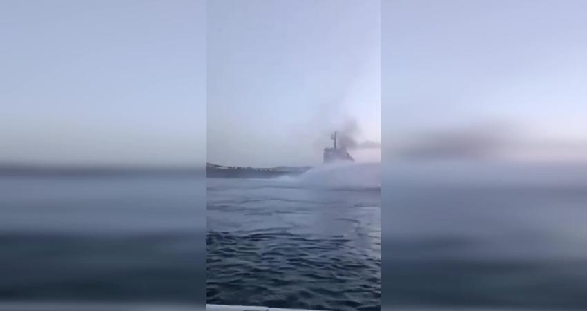 Çanakkale Boğazı’ndaki Kuru Yük Gemisinde Çıkan Yangın Söndürüldü