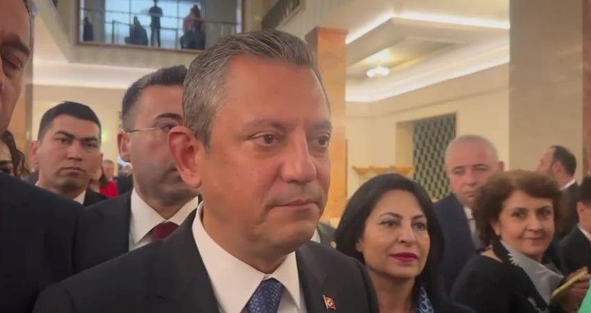(ANKARA) – CHP Genel Başkanı &Ouml;zg&uuml;r &Ouml;zel, “Ben ana muhalefet